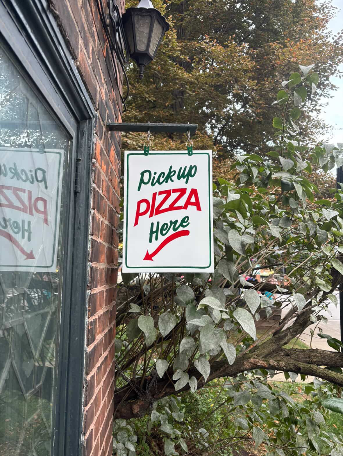 Flora Pizzeria pickup sign